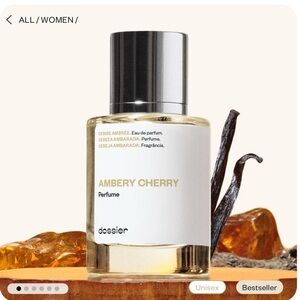 Ambery Cherry Perfume - Gold and White